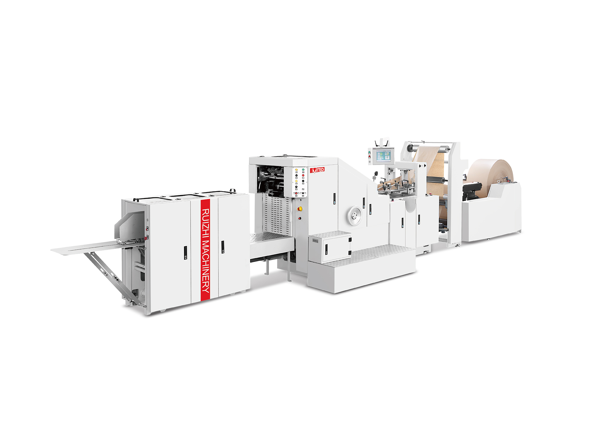 RZFD-190 Roll Fed Square Bottom Paper Bag Machine